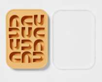 Moule à glaçons siliconé en forme de U