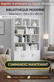BIBLIOTHÈQUE MODERNE – ÉLÉGANCE & RANGEMENT