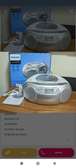 Philips lecteur portable radio CD cassette gris