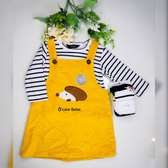Robes salopettes avec bas collant