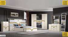 CHAMBRE À COUCHER ARMOIRE 6BATTANTS 6PIECES BEIGE