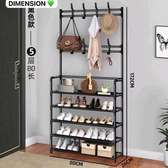 Étagères de rangement chaussures 5 niveaux en fer