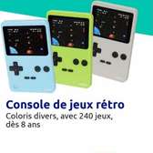 Mini console de jeu vidéo rétro avec 240 jeux