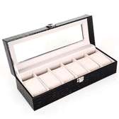 Boite de rangement montre 6 emplacements