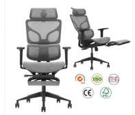 Fauteuil bureau ergonomique avec appui-tête et repose-pieds