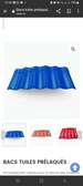 Bacs tuiles prélaqués bleu intense acier anti-corrosion