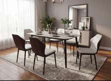 TABLE A MANGER 6PLACES 160X90 GRIS D