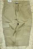 Zara bermuda cargo beige coton poches latérales
