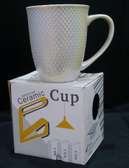 Lot de 4 tasses blanches