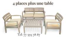 Salon jardin plastique 4 ou 5 places