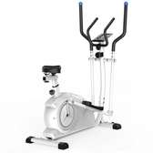 Vélo elliptique blanc/noir siège ajustable cardio