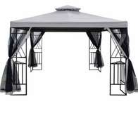 Tonnelle gazébo avec moustiquaire 3m/3m