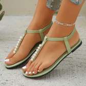 Pearl Thong Sandals Summer Fashion