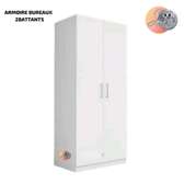 ARMOIRE BUREAUX 2BATTANTS 850X450X7 50 CM
BLANC ARB002