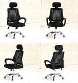 Chaise bureau ergonomique noire appui-tête réglable