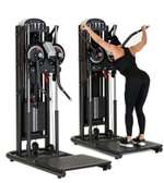 Machine musculation multifonctions noire poids réglable