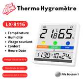 Thermo Hygromètre Domestique LX8116
