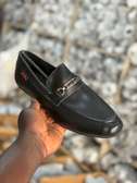Mocassins cuir noir confort souple élégant