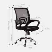 Chaise de bureau ergonomique réglable dossier maille