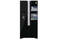 REFRIGERATEUR 550LITRES HITACHI 4PORTES AVEC FONTAINE NOIR