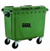 Poubelle voirie 660 litres avec 4roues