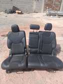 Siège arrière voiture 3 places cuir tissu noir robuste