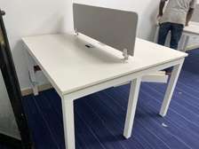 Bureau open Space deux places avec piétement fer