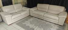 SALON EN CUIR BEIGE