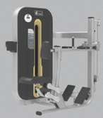 GymTech machine abdominaux acier noir jaune fitness