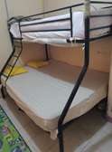 Lit en fer forgé 3 places + Matelas orthopédique inclus