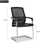 Chaise bureau ergonomique noire dossier maille 46cm