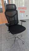 Chaise bureau GY402 noir maille accoudoirs ajustables