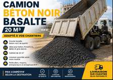 Camion Béton Noir Basalte 20 m³