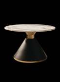 TABLE BASSE RONDE NOIR TB042