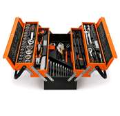 Coffret outils complet multifonction orange ergonomique
