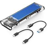 Boîtier Externe SSD M.2 (NVMe/NGFF, USB 3.2, 2-en-1)