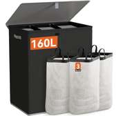 Panier a Linge avec Couvercle , 160L avec 3 sac linge