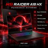 MSI Raider A18 HX – RTX 5080 64 Gb de ram ssd 4 Tera