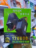 Power bank solaire 120000mAh noir rouge