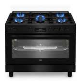 CUISINIERE 5FEUX BEKO 90X60 A GAZ NOIR BGGR11225GB