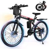 Varun vélo électrique pliant 26 noir rouge batterie amovible
