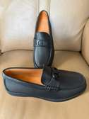 Mocassins cuir noir CRISTIAN DIOR confort et élégance