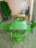 Salon jardin en plastique 6places