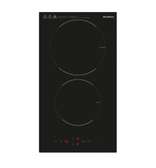 PLAQUE 2FEUX ENCASTRABLE KUMTEL ELECTRIQUE NOIR HV302
