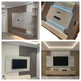 Vitrine design LED portes coulissantes verre
