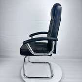 Fauteuil bureau cuir synthétique noir ergonomique