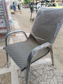 Chaise métal gris anthracite design ergonomique