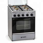 CUISINIERE 4FEUX GREEN 50X50 A GAZ GRIS GN50G