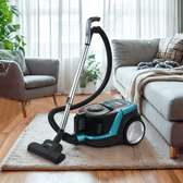 Aspirateur traîneau compact bleu ergonomique silencieux
