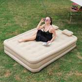 Matelas Gonflable 2 Places avec Oreillers Intégrés